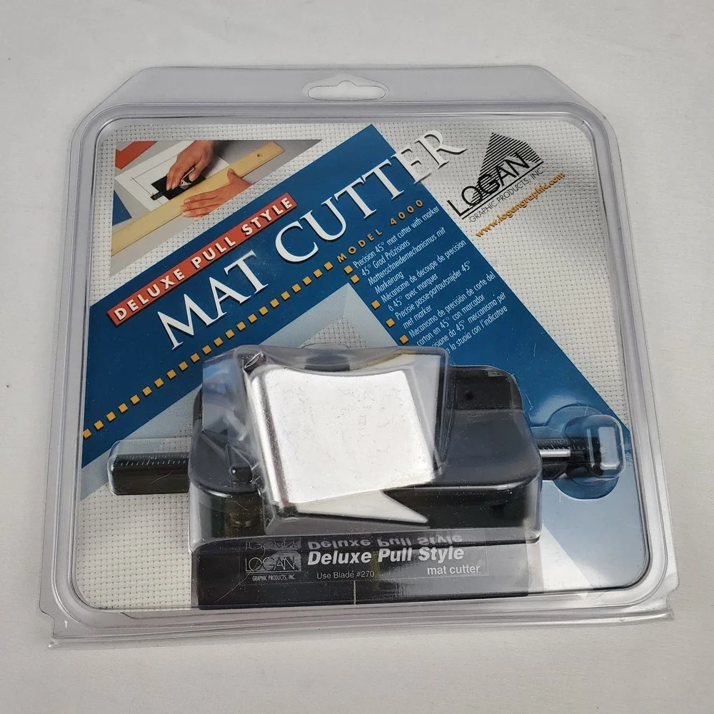 Logan 4000 Deluxe Pull Style Hand-Held Bevel Mat Cutter For #270 Blades - NEW